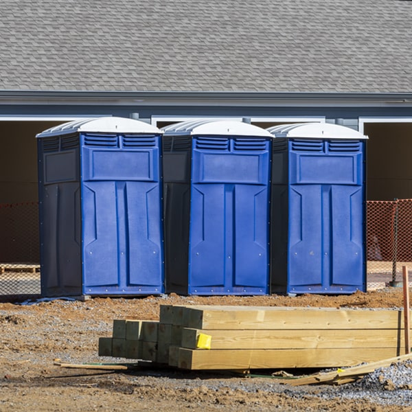 what is the expected delivery and pickup timeframe for the portable toilets in Black Hammock